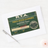 Autocollant de clearance d'accès public réédité R. (Enveloppe)