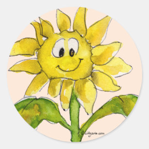 Autocollant de Clipart de tournesol 2