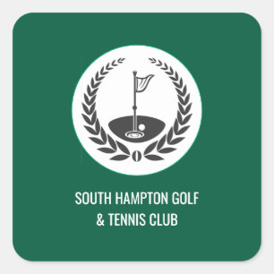 Autocollant de club de golf avec nom personnalisé
