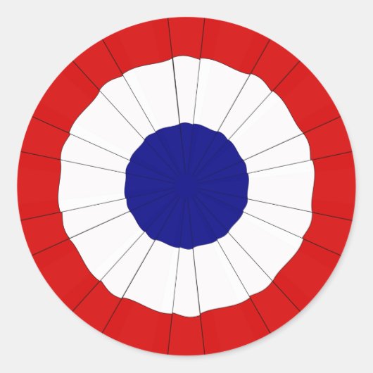 Autocollant de Cockade patriotique (Devant)