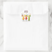 Autocollant de cocktail d'été Sip Sip Hourra (Sac)