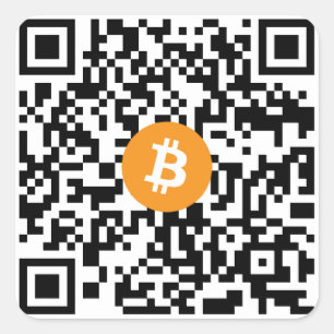 Autocollant de code de Bitcoin QR petit (feuille