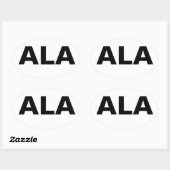 Autocollant de code pays des îles Aland (ASA) (Feuille)
