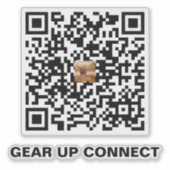 Autocollant de code QR de chasse – Équipez-vous et (Devant)