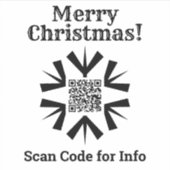 Autocollant de code QR de Noël (Devant)