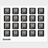 Autocollant de code QR de portefeuille Bitcoin (BT (Feuille)