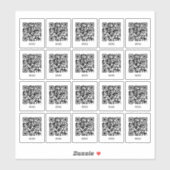 Autocollant de code QR de table de café | Scan de (Feuille)