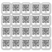 Autocollant de code QR de table de café | Scan de (Devant)