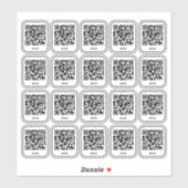 Autocollant de code QR de table de café | Scan de (Feuille)