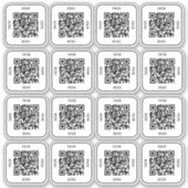 Autocollant de code QR de table de café | Scan de (Devant)