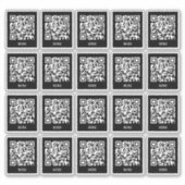 Autocollant de code QR de table de café | Scan de (Devant)