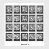 Autocollant de code QR de table de café | Scan de (Feuille)