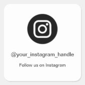 Autocollant de code QR Instagram | Suivre sur les  (Devant)