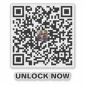 Autocollant de code QR Paw-Some – Pour les amateur (Devant)