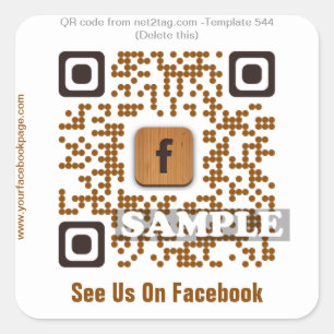 Autocollant de code QR personnalisé (modèle de cod