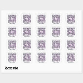 Autocollant de code QR personnalisé (modèle de cod (Feuille)