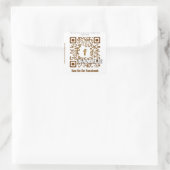 Autocollant de code QR personnalisé (modèle de cod (Sac)