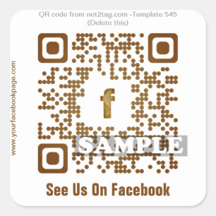 Autocollant de code QR personnalisé (modèle de cod