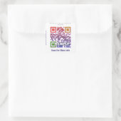Autocollant de code QR personnalisé (modèle de cod (Sac)