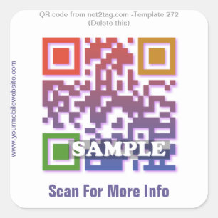 Autocollant de code QR personnalisé (modèle de cod