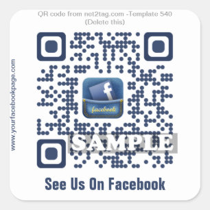 Autocollant de code QR personnalisé (modèle de cod