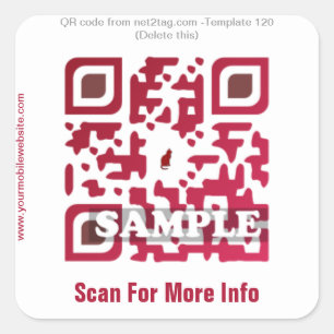 Autocollant de code QR personnalisé (modèle de cod