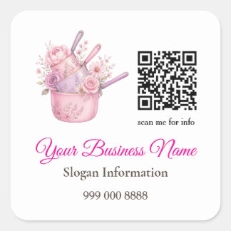 Autocollant de code QR pour l'entreprise de restau