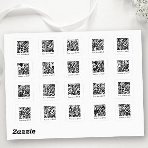 Autocollant de code QR pour RSVP de mariage