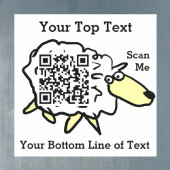 Autocollant de code QR Sheep Fun