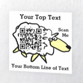 Autocollant de code QR Sheep Fun
