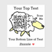 Autocollant de code QR Sheep Fun (Feuille)