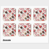 Autocollant de coeur (Feuille)