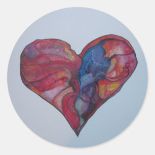 Autocollant de coeur
