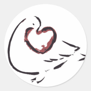 Autocollant de coeur