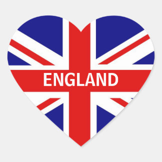 Autocollant de coeur anglais