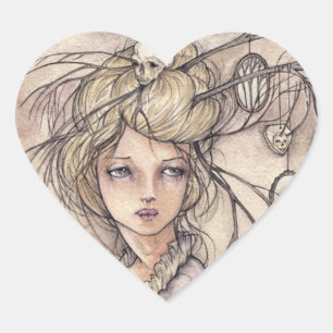 Autocollant de coeur de Vanitas