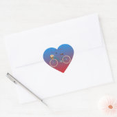 Autocollant de coeur de vélo (Enveloppe)