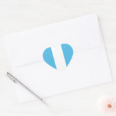 Autocollant de coeur du drapeau du Guatemala (Enveloppe)