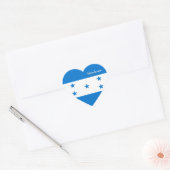 Autocollant de coeur du Honduras, Drapeau patrioti (Enveloppe)