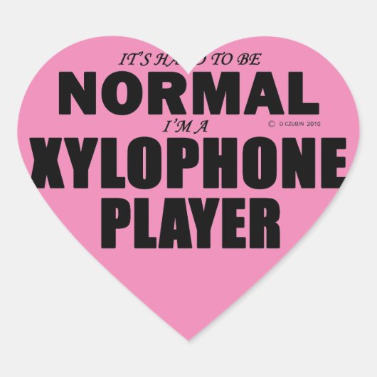 Autocollant de coeur du lecteur de Xylophone norma (Devant)