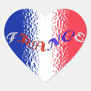 Autocollant de coeur France
