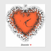 Autocollant de coeur Freaky v4.2 (Feuille)