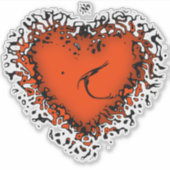 Autocollant de coeur Freaky v4.2 (Devant)