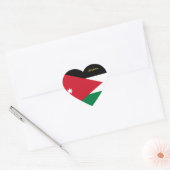 Autocollant de cœur jordanien, drapeau jordanien p (Enveloppe)