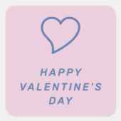 Autocollant de coeur moderne pour la Saint-Valenti (Devant)