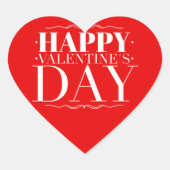 Autocollant de cœur pour la Saint-Valentin (Devant)