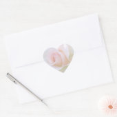 autocollant de coeur rose pâle (Enveloppe)