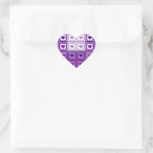 Autocollant de coeur violet (Sac)