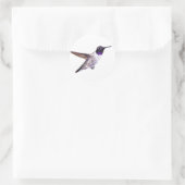 Autocollant de colibri à manne noire (Sac)