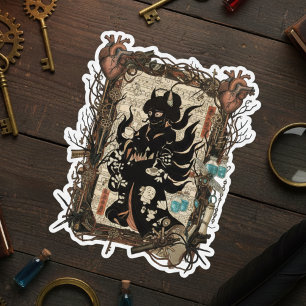 Autocollant de collage gothique japonais vintage